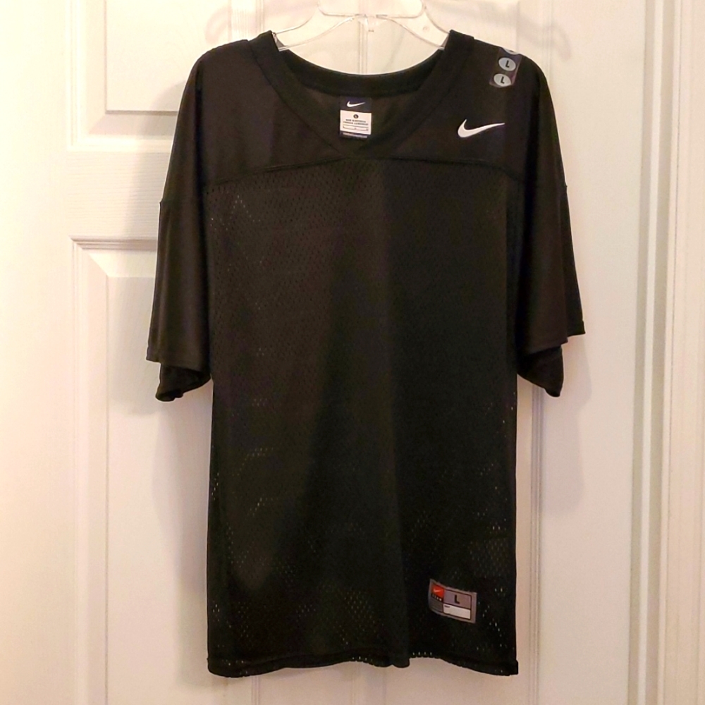 Nike Boy's Large Black Mesh Football Practice Training Jersey